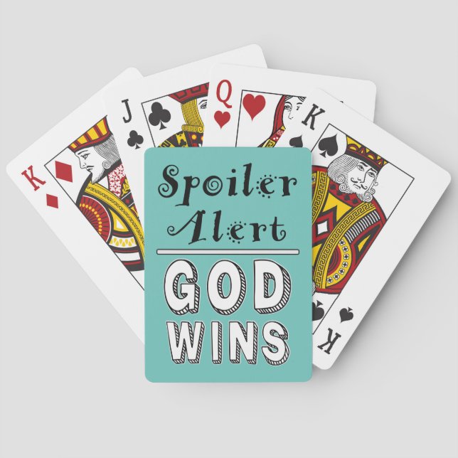 God Wins Playing Cards (Back)