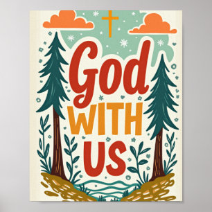 God With Us Christmas Wall Art