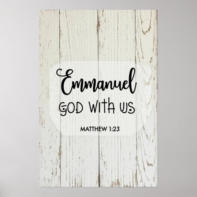 God With Us Wall Art (Front)