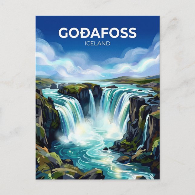 Goðafoss Iceland Postcard (Front)