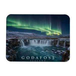 Godafoss Northern Lights Magnet