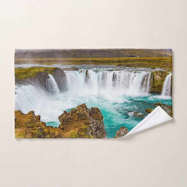 Godafoss waterfall, Iceland Bath Towel Set (Hand Towel)
