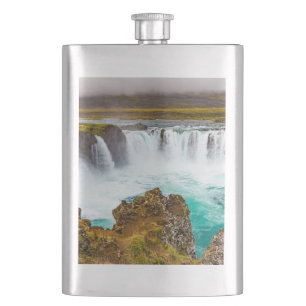 Godafoss waterfall, Iceland Hip Flask