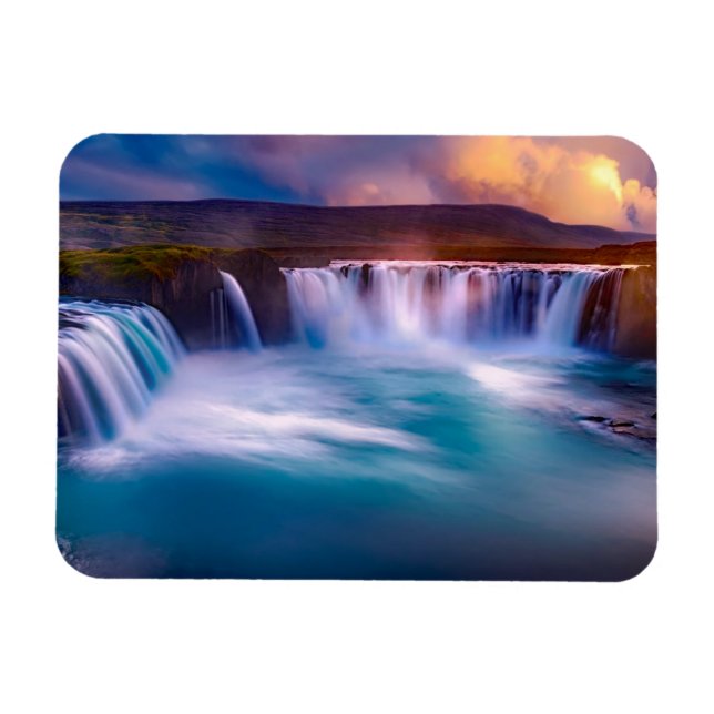 Goðafoss  Waterfall Iceland Magnet (Horizontal)