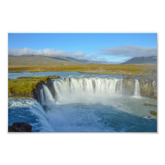 Godafoss Waterfall, Iceland Photo Print (Front)