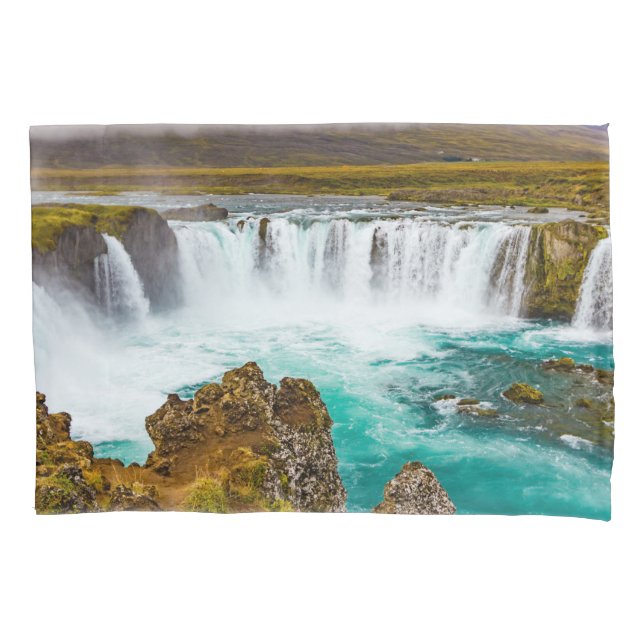 Godafoss waterfall, Iceland Pillowcase (Front)