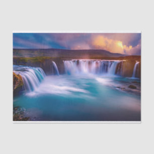 Goðafoss  Waterfall Iceland Tissue Paper
