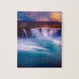 Goðafoss waterfall in Iceland Jigsaw Puzzle