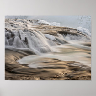 Godafoss waterfall, winter, Iceland 3 Poster