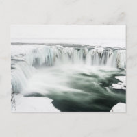 Godafoss waterfall, winter, Iceland