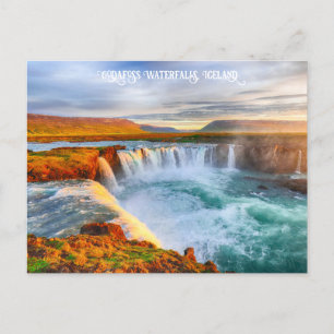 Godafoss Waterfalls, Iceland Postcard