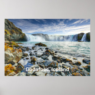 Godafoss Waterfalls, Iceland Poster