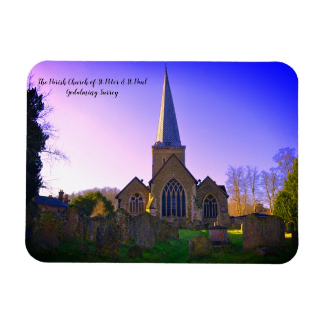 Godalming Church Of England Midday Magnet (Horizontal)