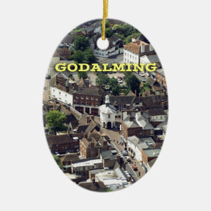 Godalming Surrey England Ceramic Tree Decoration