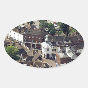 Godalming Surrey England Oval Sticker