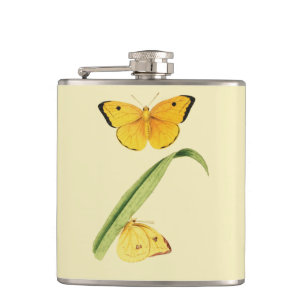 Godart's Colias Butterfly Hip Flask