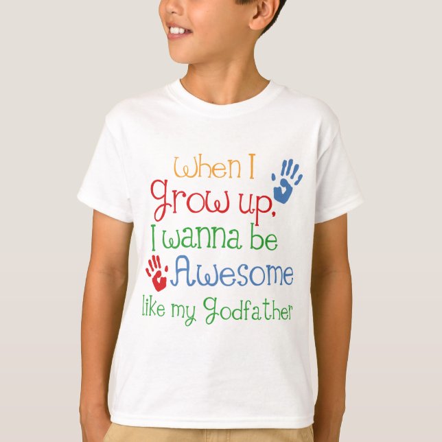 Godchild Gift Awesome Godfather T-Shirt (Front)