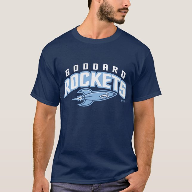 Goddard Rockets Arched Lettering T-Shirt (Front)