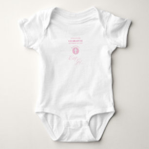Goddaughter Baptism Pink Child of God Personalised Baby Bodysuit