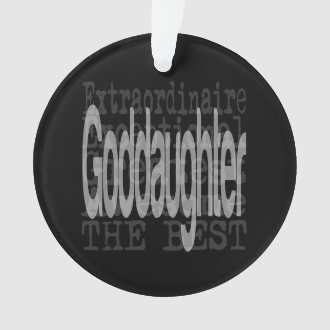 Goddaughter Extraordinaire Ornament (Front)