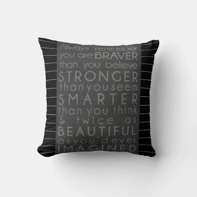 Goddaughter Gift Motivational Encouragement NAMED Cushion (Front)