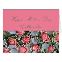 Goddaughter Happy Mother's Day rose card