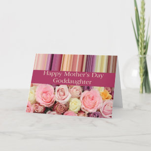 Goddaughter Happy Mother's Day rose card