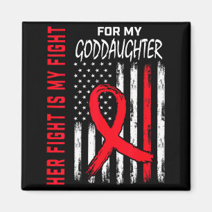 Goddaughter Heart Disease Awareness Month Products Magnet