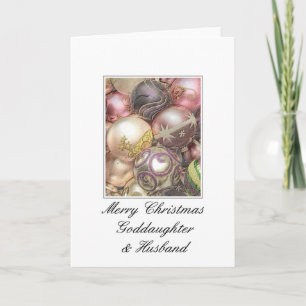 Goddaughter & husband Merry Christmas card