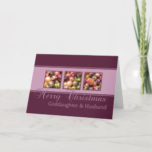 Goddaughter & husband Merry Christmas card