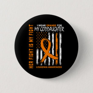 Goddaughter Leukaemia Cancer Awareness American Fl 6 Cm Round Badge
