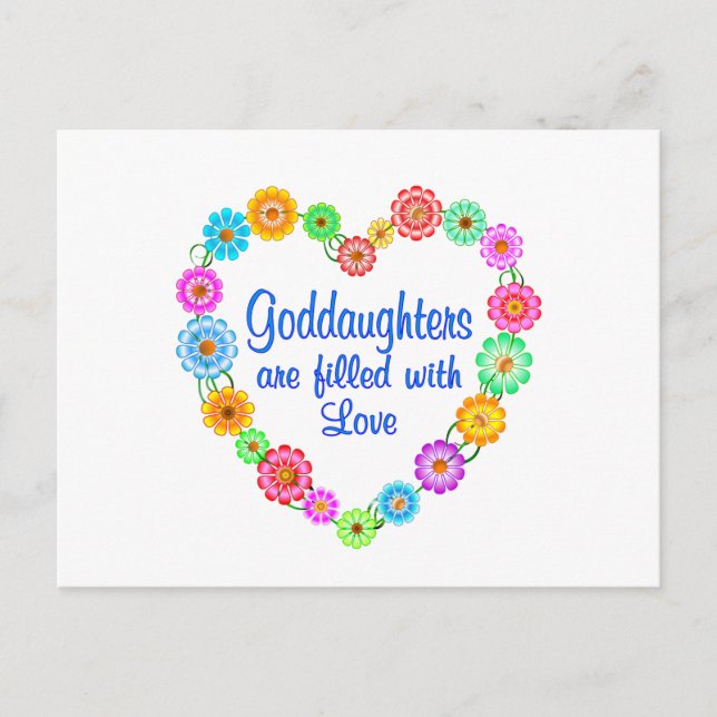 Goddaughter Love Postcard (Front)