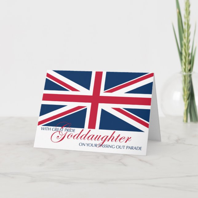 Goddaughter Passing Out Parade Congratulations Card (Front)