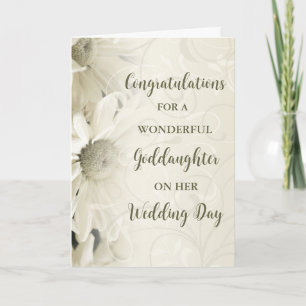 Goddaughter Wedding Day Congratulations Card