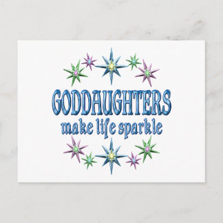 Goddaughters Sparkle Postcard