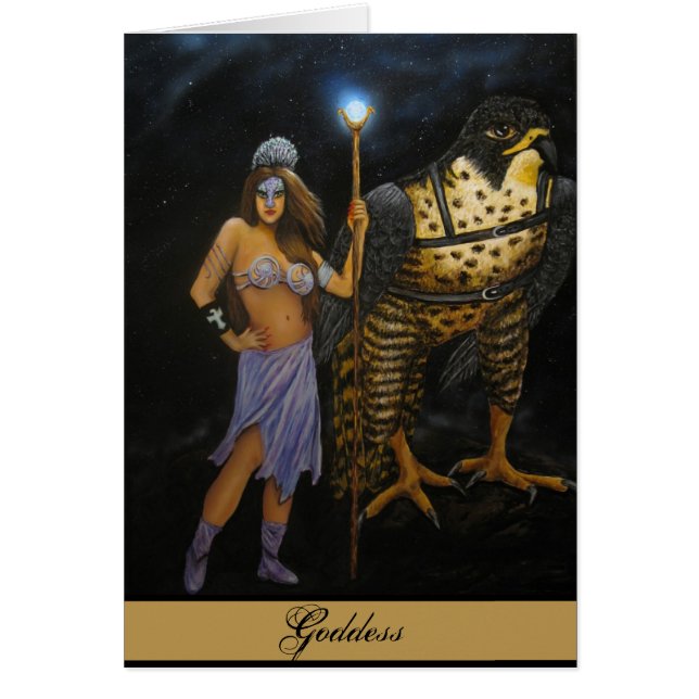 Goddess Acrylic Painting Card (Front)