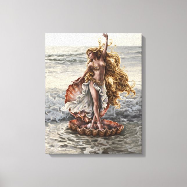Goddess Aphrodite Stretched Canvas Print (Front)