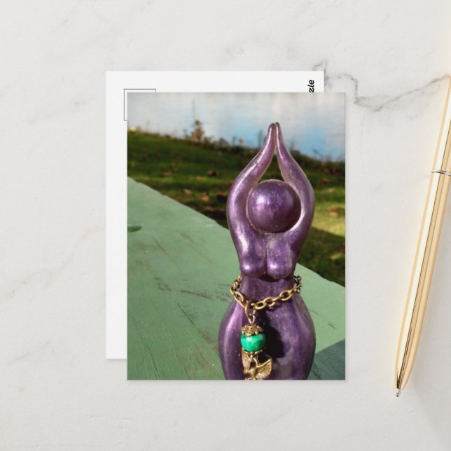 Goddess at the River Postcard (Front/Back In Situ)