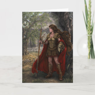 Goddess Athena Card by artist Lindsay Archer