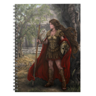 Goddess Athena Notebook by artist Lindsay Archer
