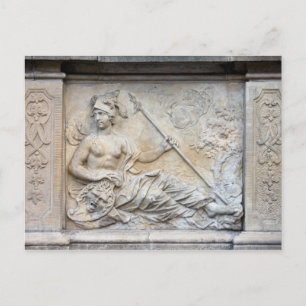 Goddess Athena Relief Postcard