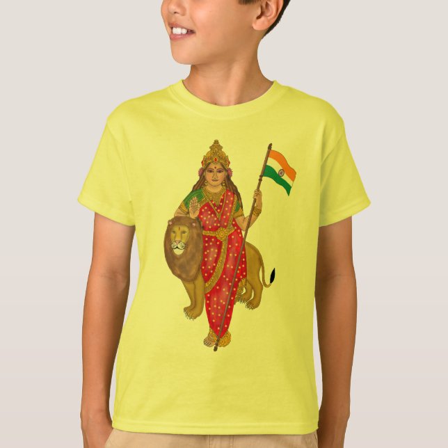 Goddess Bharat Mata T-Shirt (Front)