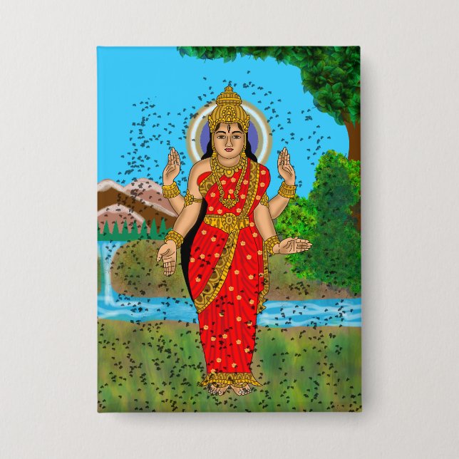 Goddess Bhramari Button  (Front)
