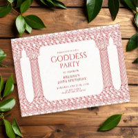 Goddess Birthday Party with Pink Temple