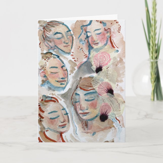 Goddess Bloom Flower Goddesses Nature Lovers       Card (Front)