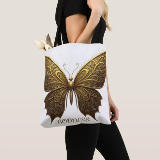 Goddess Butterfly Design Tote Bag