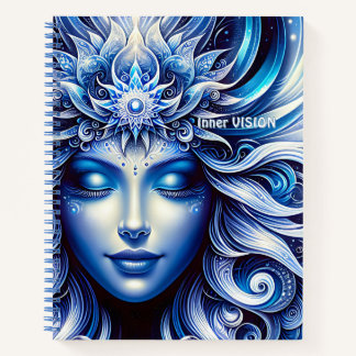 Goddess Celestial Blue Head January -   Notebook