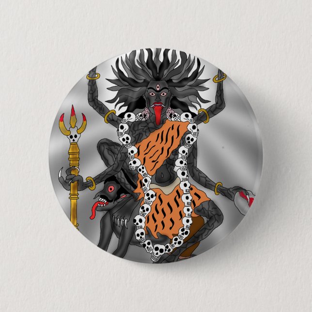 Goddess Chamunda Button (Front)
