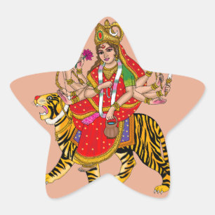 Goddess Chandraghanta Sticker