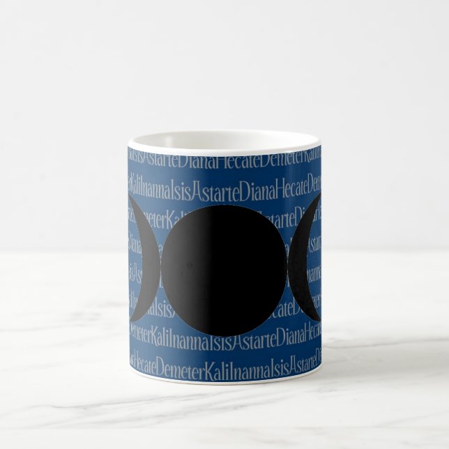 Goddess Chant (blue) Coffee Mug (Center)